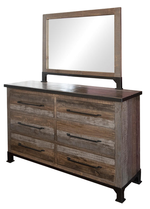 Antique Gray - Dresser - Gray / Brown