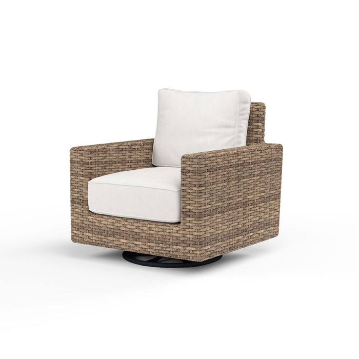 Havana - Swivel Club Rocker Chair - Tobacco