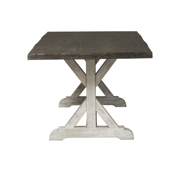 Willowrun - Trestle Table - Rustic White