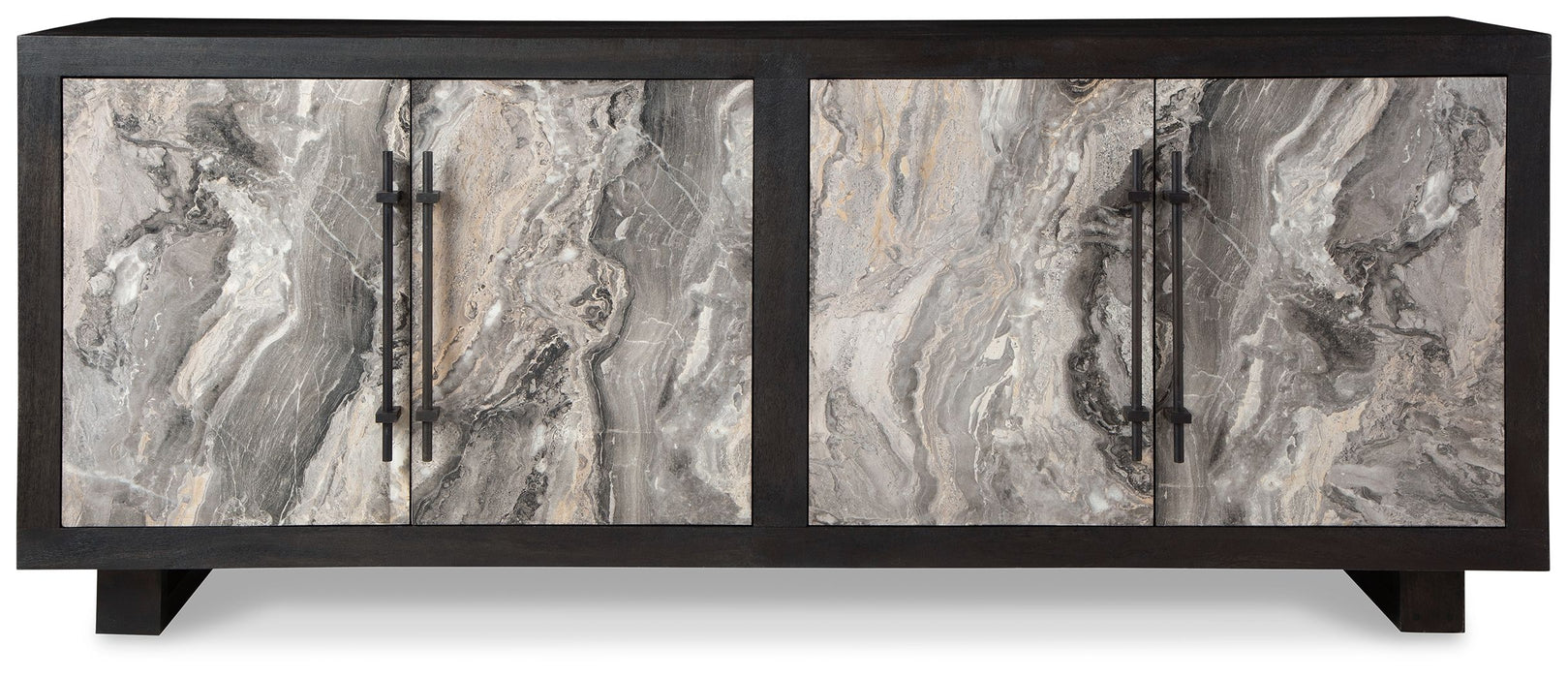 Lakenwood - Black / Gray / Ivory - Accent Cabinet