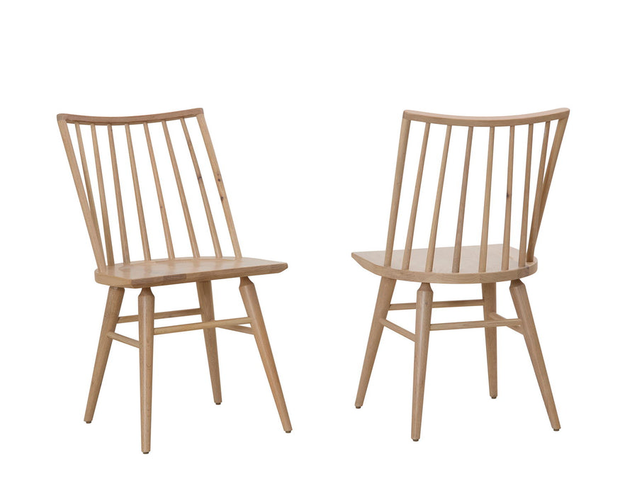 Dovetail - Spindle Solid American Oak Side Chair