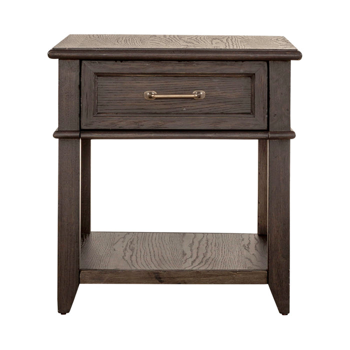 Mill Creek - Drawer End Table - Dark Brown