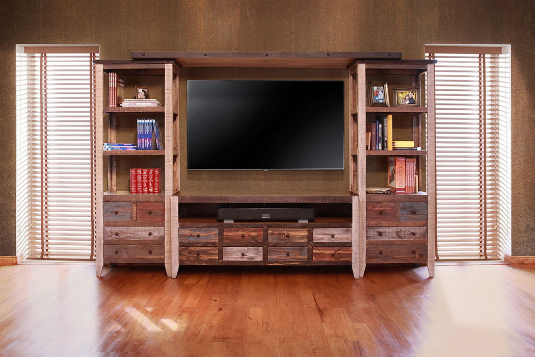 Antique - TV Stand / Wall Unit - Multicolor