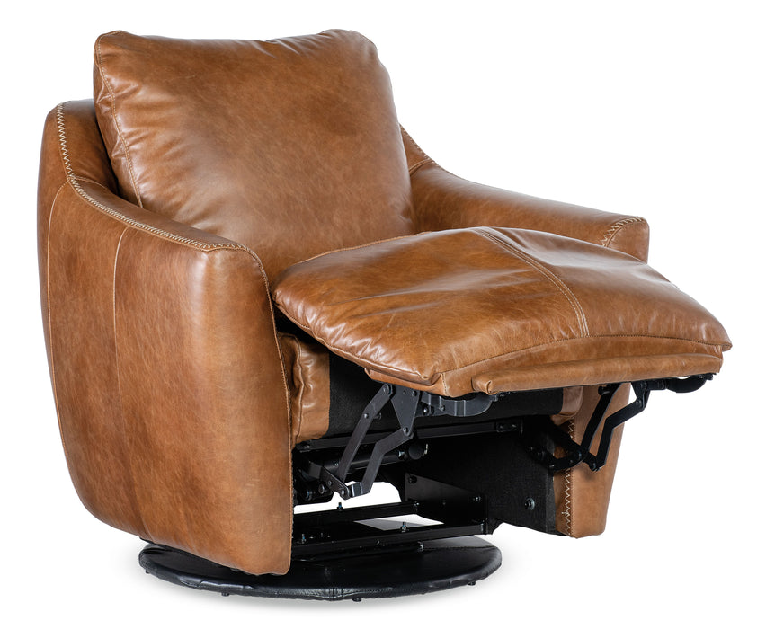 CC - Beau Swivel With Power Footrest - Brown