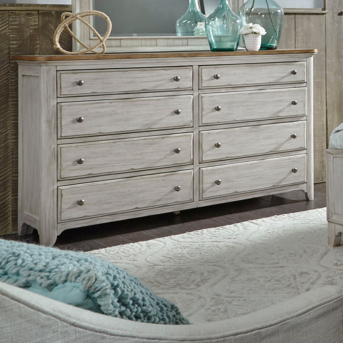 Farmhouse Reimagined - 8 Drawer Dresser - White