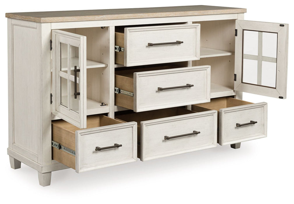 Shaybrock - Antique White / Brown - Dresser