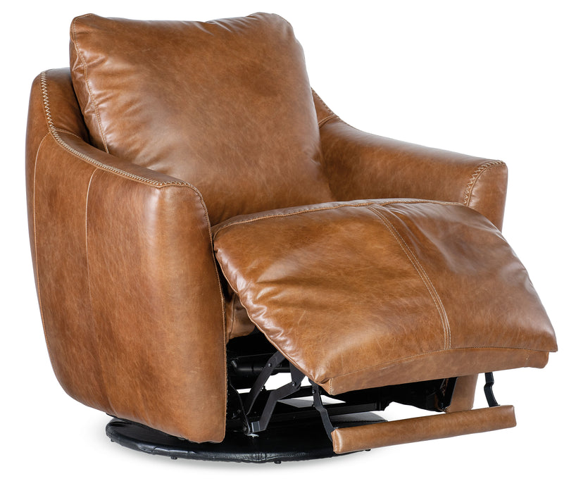 CC - Beau Swivel With Power Footrest - Brown