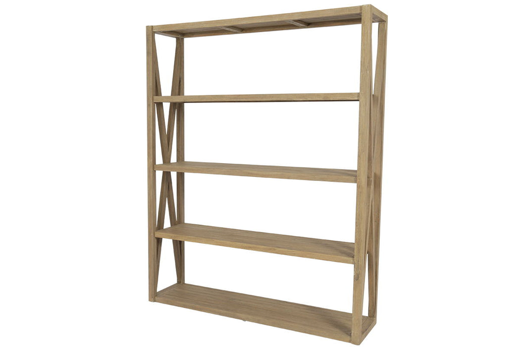 Coastal Teak - X Bookcase - Teak