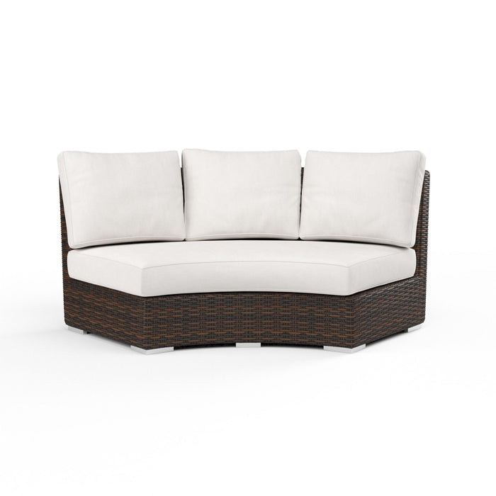 Montecito - Curved Loveseat - Cognac