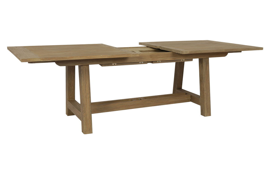 Coastal Teak - Dining Table With Leaf Extension - Teak