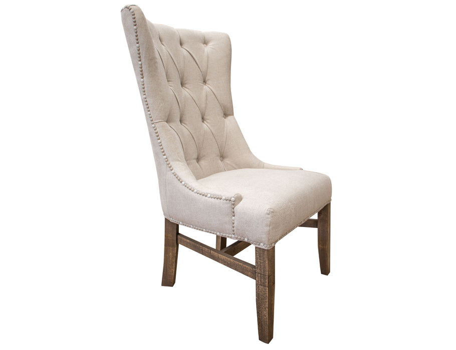 Aruba - Tufted Back Chair With Nailhead Trim  - Beige