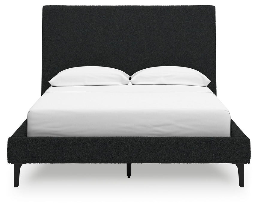 Cadmori - Upholstered Bed With Roll Slats