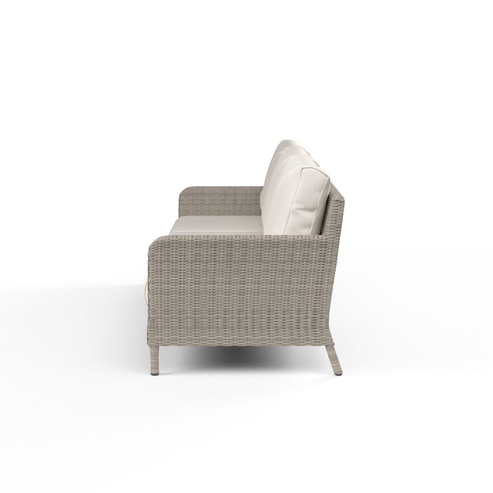 Manhattan - Sofa - White & Light Brown