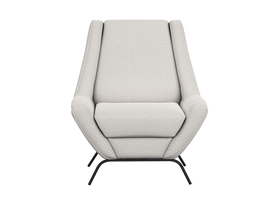 Tyne - Fabric Arm Chair - Light Cream