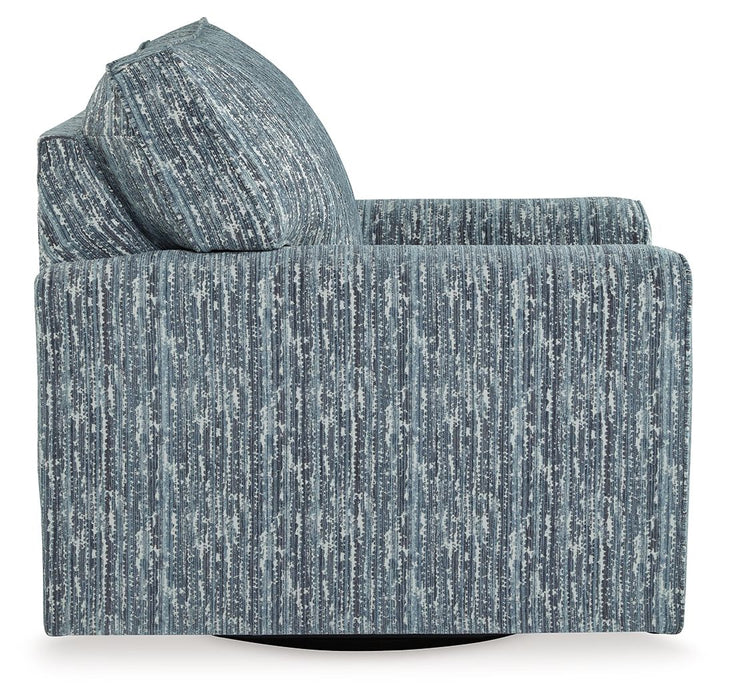 Aterburm - Twilight - Swivel Accent Chair