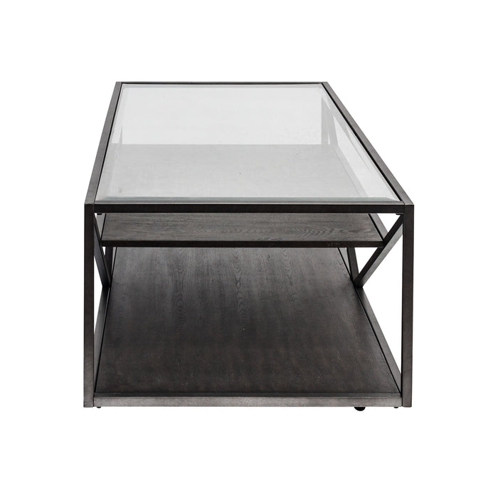 Arista - Rectangular Cocktail Table - Dark Gray