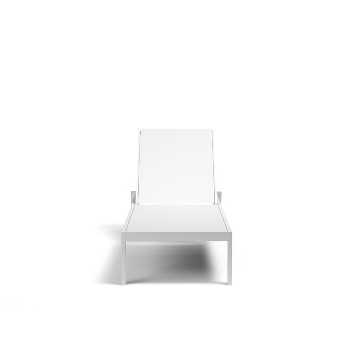 Naples - Stackable Chaise Lounge - White