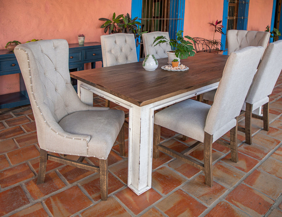 Aruba - Tufted Back Chair With Nailhead Trim  - Beige