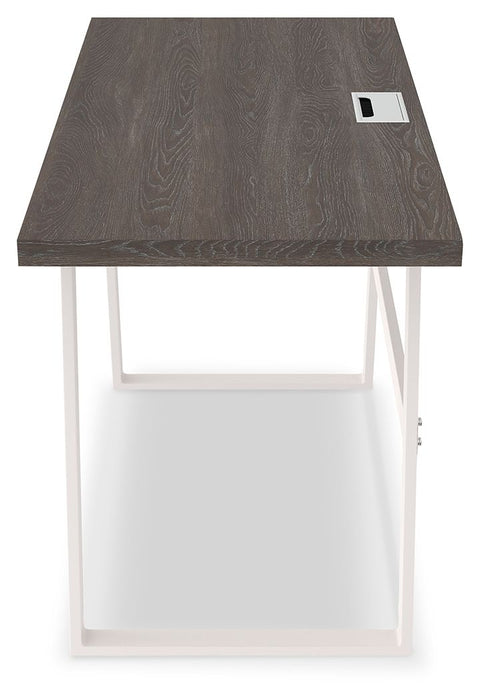 Dorrinson - White / Black / Gray - Home Office Desk