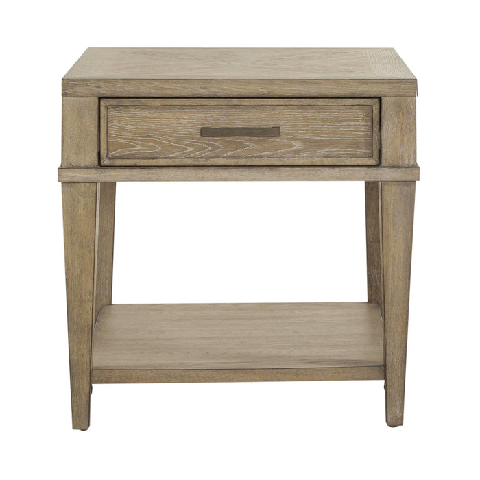 Devonshire - Drawer End Table - Weathered Sandstone