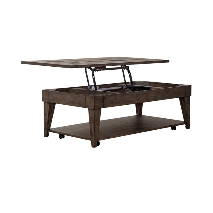 Arrowcreek - Lift Top Cocktail Table - Dark Brown