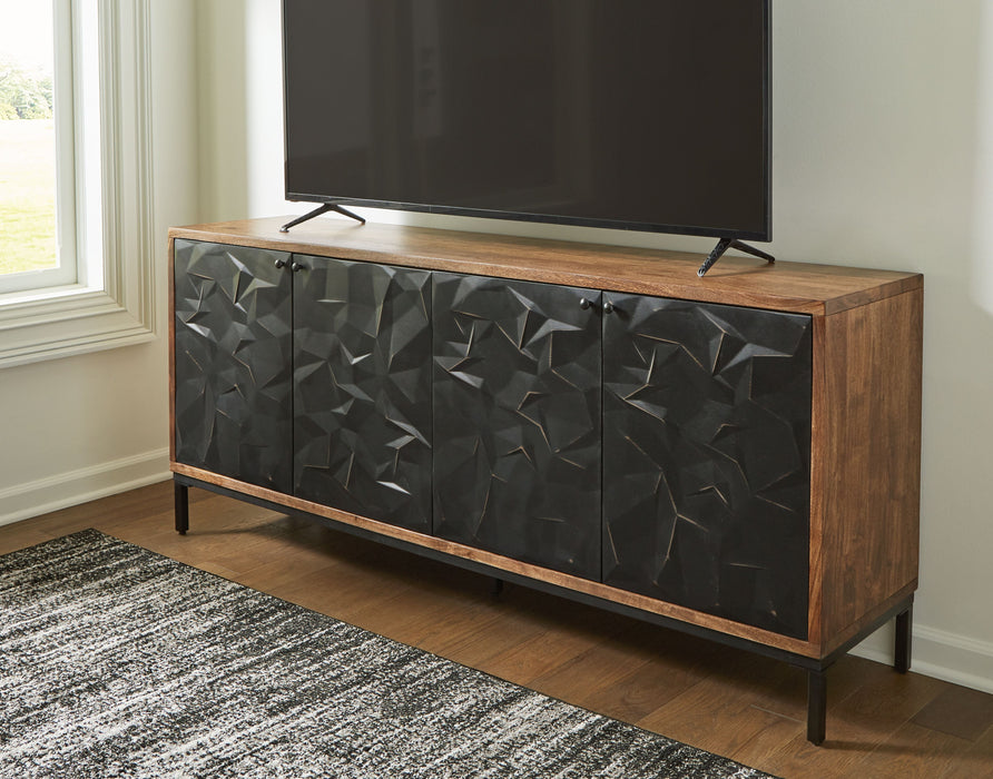 Dorannby - Black / Brown - Accent Cabinet