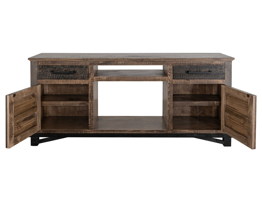 Loft Brown - 70.25" Console - Multicolor