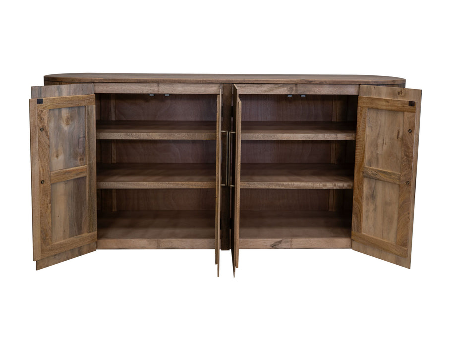 Balam - 4 Doors Console - Almond And Barrel Brown