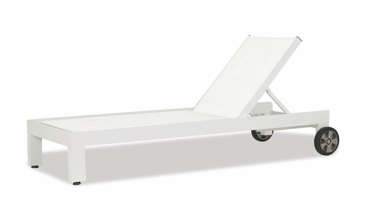 Newport - Adjustable Sling Chaise - White