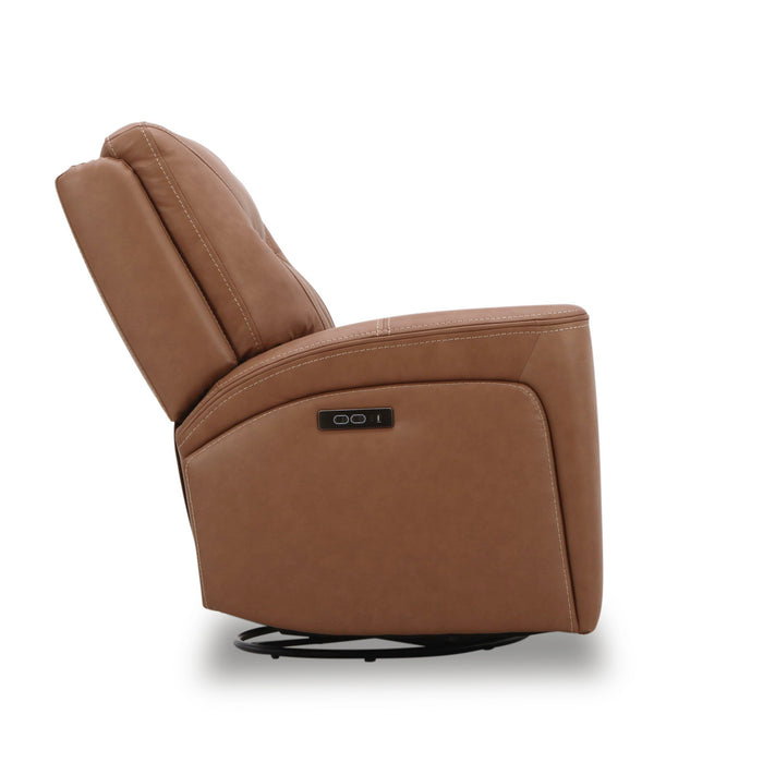 Bennett - Swivel Glider Recliner P2 - Butternut - Butternut Leather