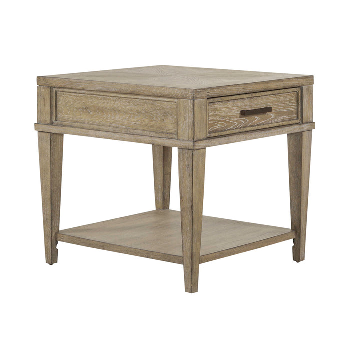 Devonshire - Drawer End Table - Weathered Sandstone