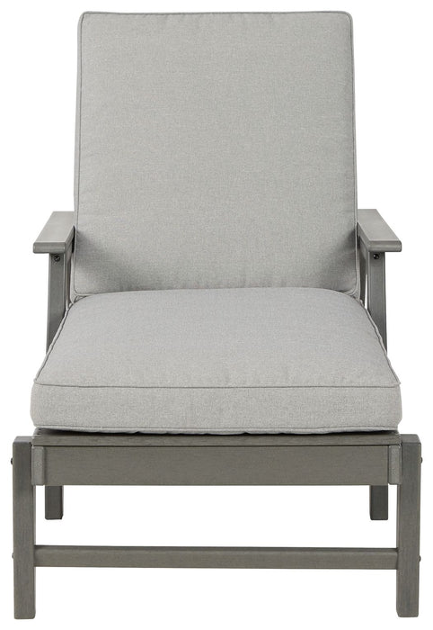 Visola - Gray - Chaise Lounge With Cushion