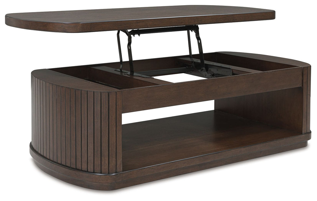 Korestone - Dark Brown - Lift Top Cocktail Table