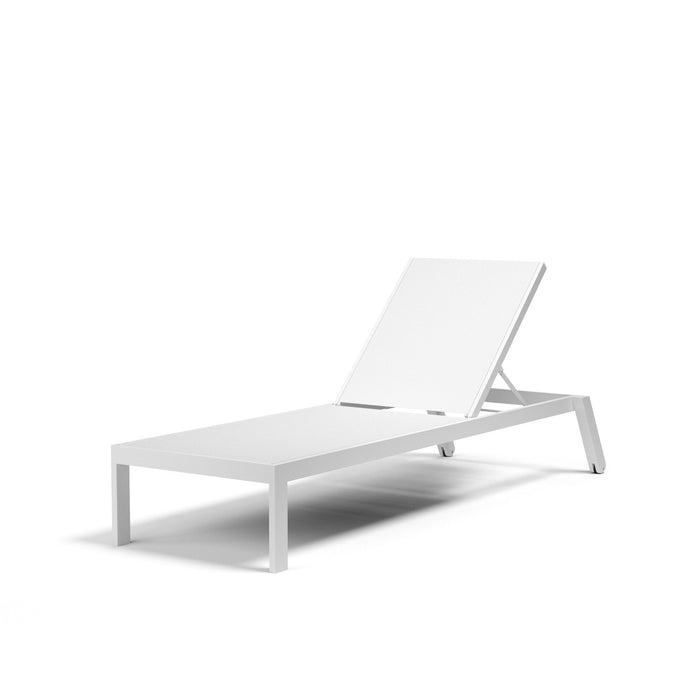 Naples - Stackable Chaise Lounge - White