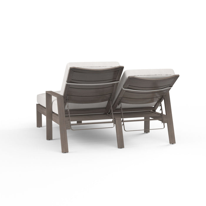 Laguna - Double Chaise Lounge - Driftwood