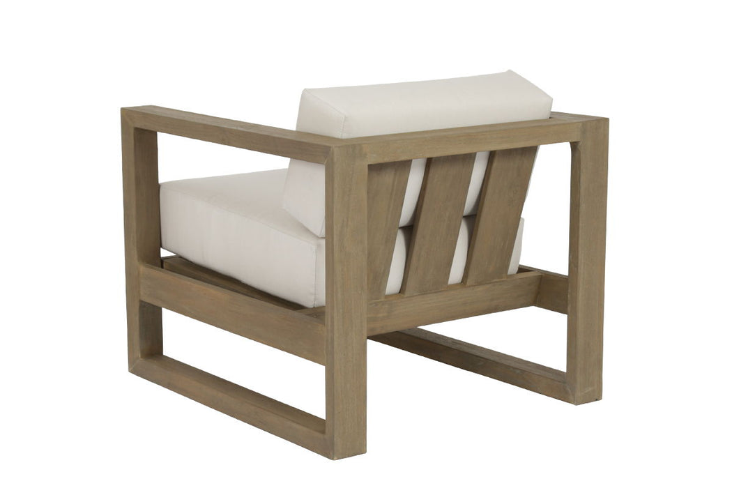 Coastal Teak - Club Chair In Canvas, No Welt - Teak