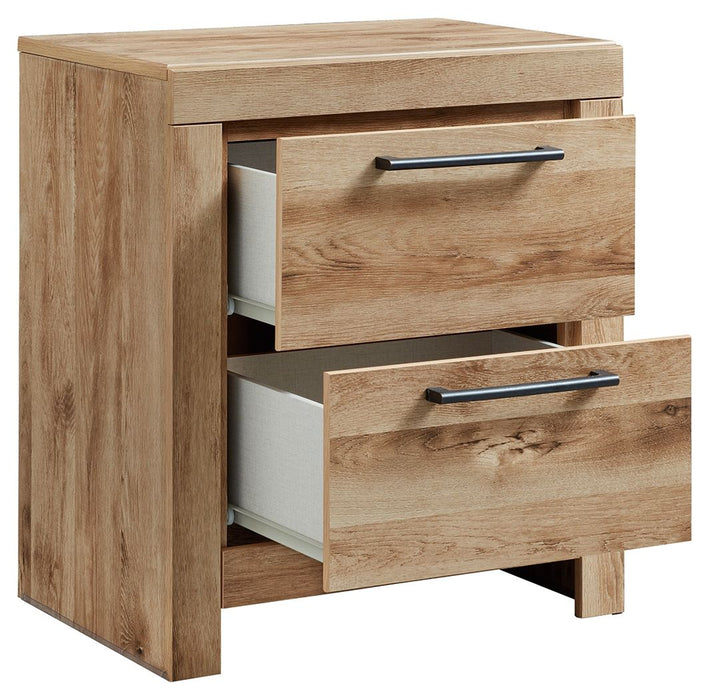 Hyanna - Tan Brown - Two Drawer Night Stand