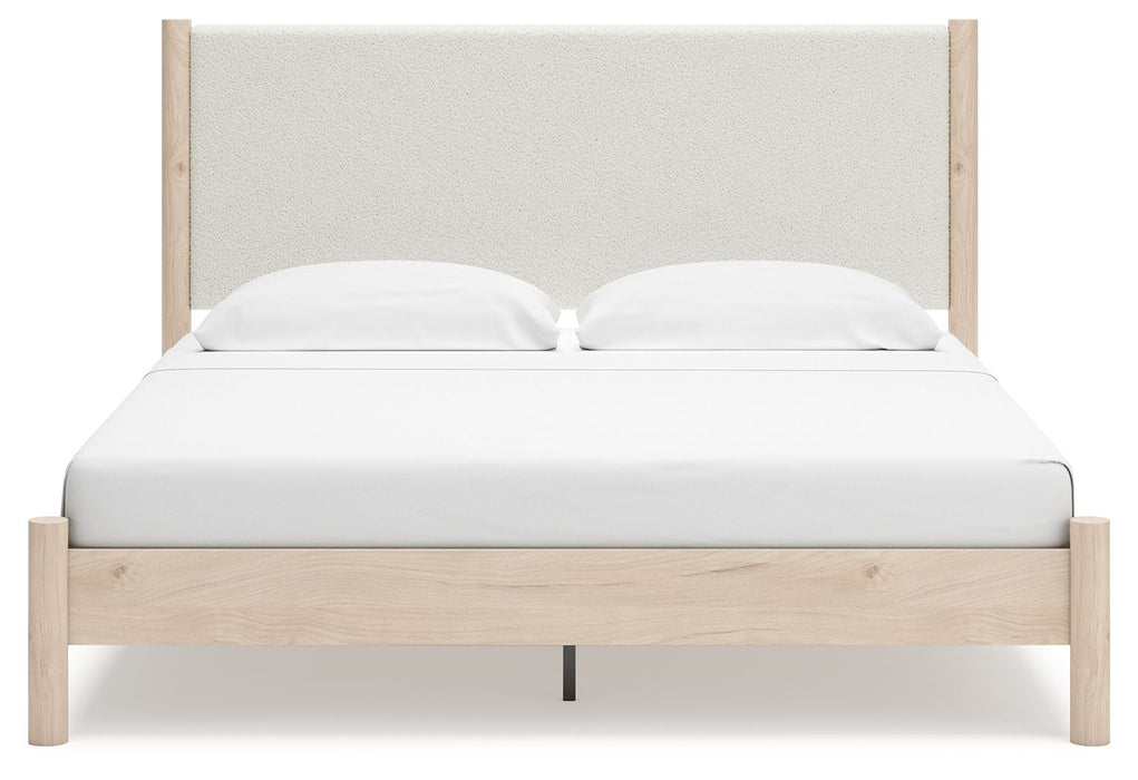 Cadmori - Upholstered Panel Bed