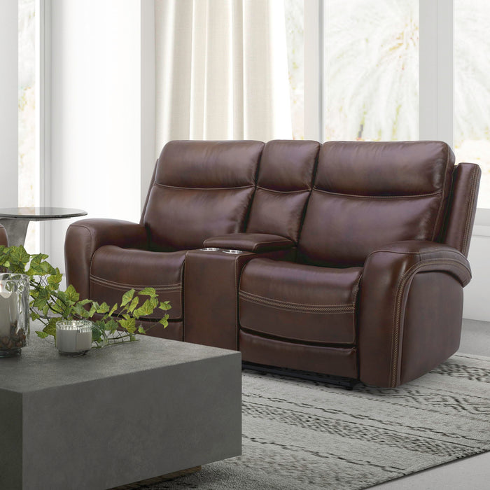 Blair - Loveseat With Console P2 & ZG - Cognac Capital Discount Furniture Home Furniture, Furniture Store