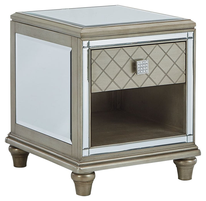 Chevanna - Platinum - Rectangular End Table Capital Discount Furniture Home Furniture, Furniture Store