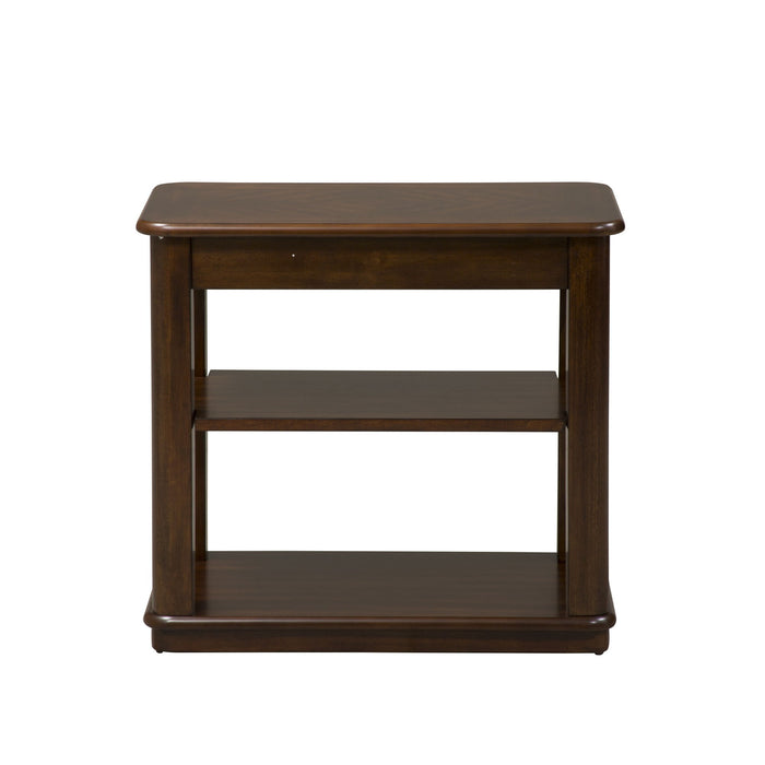 Wallace - Chair Side Table - Dark Brown Capital Discount Furniture Home Furniture, Furniture Store