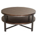 Breckinridge - Round Cocktail Table - Dark Brown Capital Discount Furniture Home Furniture, Furniture Store