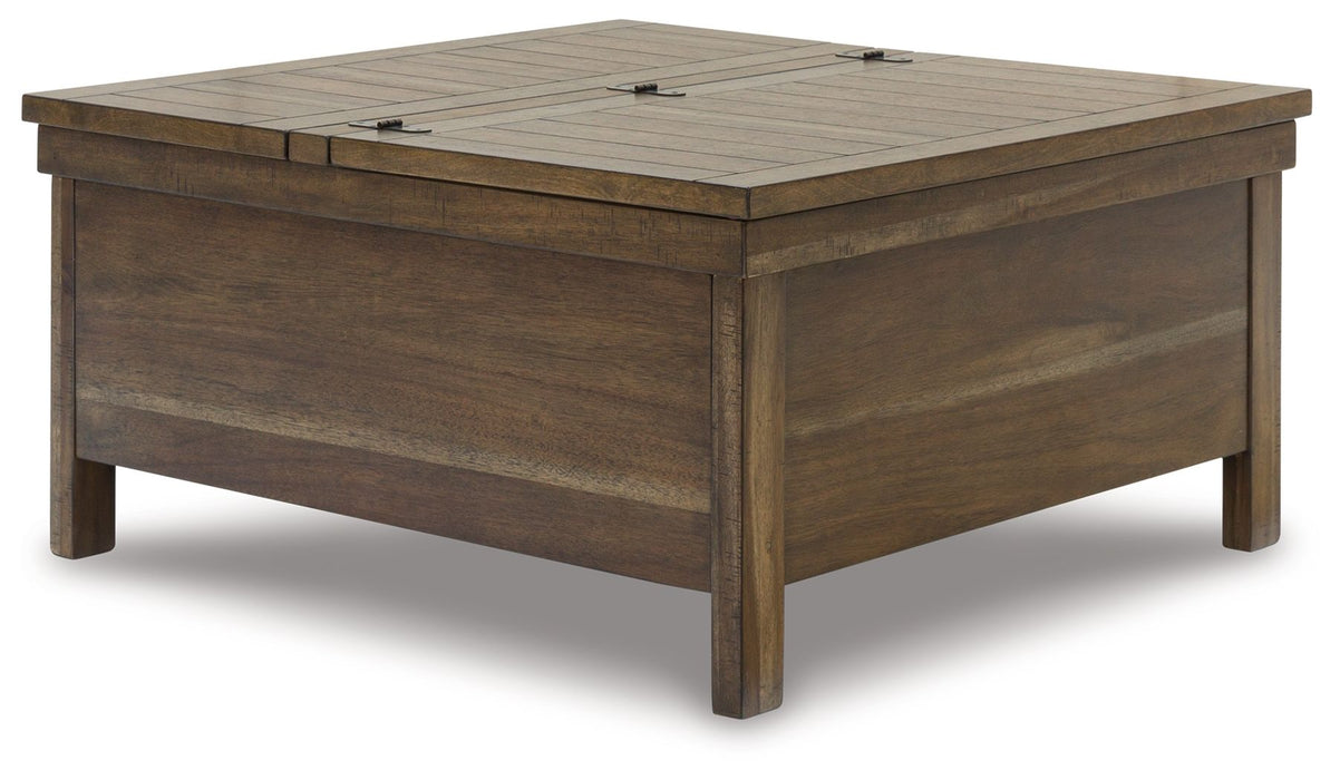 Moriville - Grayish Brown - Lift Top Cocktail Table Capital Discount Furniture Home Furniture, Furniture Store