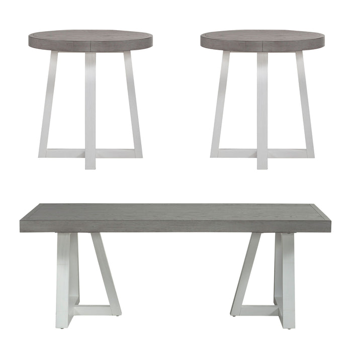 Palmetto Heights - 3 Piece Set (1 Cocktail 2 End Tables) - White Capital Discount Furniture Home Furniture, Furniture Store