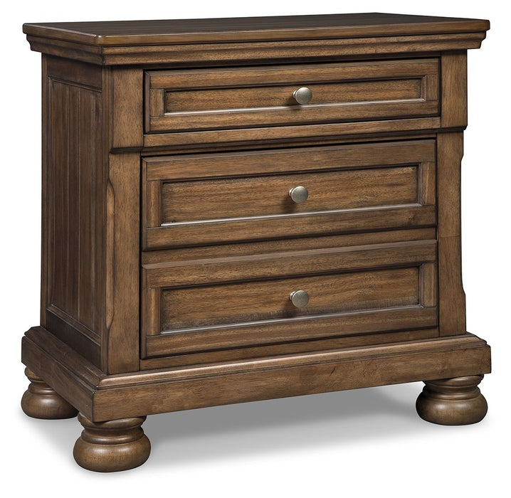 Flynnter - Medium Brown - Two Drawer Night Stand Capital Discount Furniture Home Furniture, Furniture Store