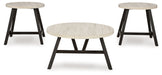 Fladona - Black / White - Occasional Table Set (Set of 3) Capital Discount Furniture Home Furniture, Furniture Store