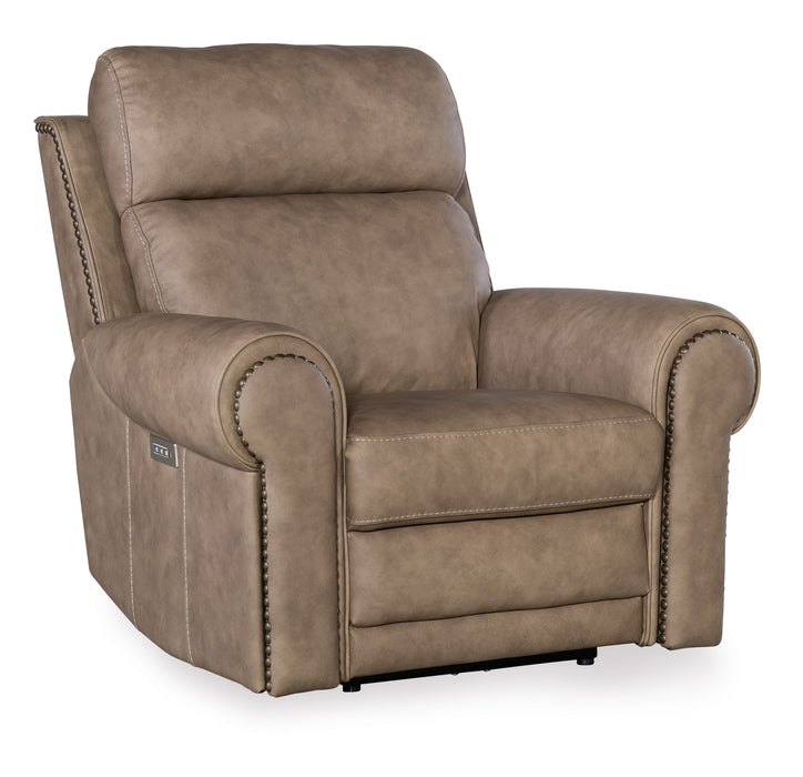 Duncan - Power Recliner With Power Headrest & Lumbar - Light Brown Capital Discount Furniture Home Furniture, Furniture Store