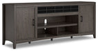 Montillan - Grayish Brown - Xl TV Stand With Fireplace Option Capital Discount Furniture Home Furniture, Furniture Store