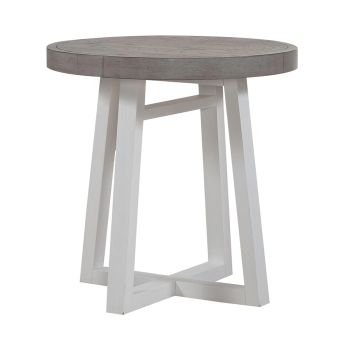 Palmetto Heights - Round End Table - White Capital Discount Furniture Home Furniture, Furniture Store