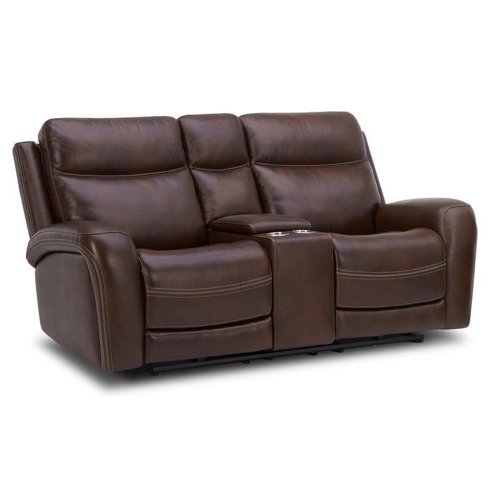 Blair - Loveseat With Console P2 & ZG - Cognac Capital Discount Furniture Home Furniture, Furniture Store